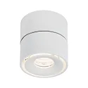 Paulmann LED Aufbau-Objektleuchte SPIRCLE, 230/40V, 8W 3000K 36°, drehbar, neigbar, Weiß matt / Alu