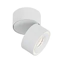 Paulmann LED Aufbau-Objektleuchte SPIRCLE, 230/40V, 8W 3000K 36°, drehbar, neigbar, Weiß matt / Alu