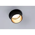 Paulmann recessed luminaire GIL COIN LED round, rigid IP44, gold, black matt dimmable 470lm 2700K CRI >80