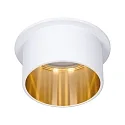 Paulmann recessed luminaire GIL COIN LED round, rigid IP44, gold, white matt dimmable 470lm 2700K CRI >80