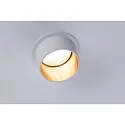 Paulmann recessed luminaire GIL COIN LED round, rigid IP44, gold, white matt dimmable 470lm 2700K CRI >80