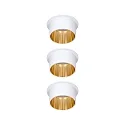 Paulmann recessed luminaire GIL COIN LED round, rigid, set of 3 IP44, gold, white matt dimmable 470lm 2700K CRI >80