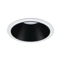 Paulmann Einbauleuchte COLE, rund, Ø 8.8cm, starr, rückversetzt, 230V, GU10 max. 10W, Alu/Kunststoff, Weiß / Schwarz matt