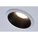 Paulmann Einbauleuchte COLE, rund, Ø 8.8cm, starr, rückversetzt, 230V, GU10 max. 10W, Alu/Kunststoff, Weiß / Schwarz matt