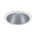 Paulmann Einbauleuchte COLE, rund, Ø 8.8cm, starr, rückversetzt, 230V, GU10 max. 10W, Alu/Kunststoff, Weiß matt / Silber