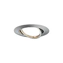Paulmann 10er-Basisset Einbauleuchte BASE, Ø 9cm, 230V, GU10 max. 10W, schwenkbar 20°, Metall, Eisen gebürstet