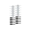 Paulmann 10er-Basisset Einbauleuchte BASE, Ø 9cm, 230V, GU10 max. 10W, schwenkbar 20°, Metall, Weiß
