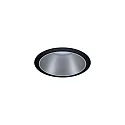 Paulmann Set of 3 Recessed spot LED COLE IP44, fixed, with LED COIN Module, 230V, 6.5W 2700K460lm 100°, 3-step dimmable, black / silver