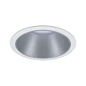 Paulmann Einbauspot LED COLE IP44, starr, inkl. LED COIN Modul, 230V, 6.5W 2700K460lm 100°, 3-stufig dimmbar, Weiß / Silber