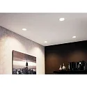 Paulmann Einbauspot LED COLE IP44, starr, inkl. LED COIN Modul, 230V, 6.5W 2700K460lm 100°, 3-stufig dimmbar, Weiß / Silber