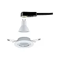 Paulmann Einbauleuchten-Set BASE, Ø 9cm, 230V, inkl. GU10 5W 3000K 350lm 100°, schwenkbar 20°, Metall, Weiß