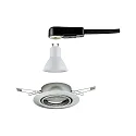 Paulmann recessed luminaire BASE swivelling, set of 1 GU10 IP20, brushed iron  350lm 3000K 100° 100° CRI >80