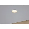 Paulmann recessed luminaire CYMBAL COIN LED rigid, Dim-To-Warm, set of 3 IP44, white matt dimmable 19