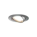 Paulmann 3er-Set Einbauleuchten-Set BASE COIN, IP20, Ø 9cm, 230V, inkl. LED Modul 5W 3000K 370lm 100°, On-Off, schwenkbar, eisen