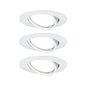 recessed luminaire BASE COIN swivelling, set of 3 IP20, white dimmable 15W 370lm 3000K 100° 100° CRI > 83