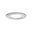 Paulmann 3er-Set LED Einbauleuchten-Set NOVA, IP44, rund, starr, 230V, inkl. GU10 6.5W 2700K 460lm 38°, Eisen gebürstet