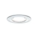 Paulmann 3er-Set LED Einbauleuchten-Set NOVA, IP44, rund, starr, 230V, inkl. GU10 6.5W 2700K 460lm 38°, Chrom