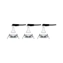 Paulmann 3er-Set LED Einbauleuchten-Set NOVA, IP44, rund, starr, 230V, inkl. GU10 6.5W 2700K 460lm 38°, Chrom