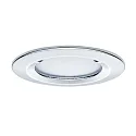 Paulmann 3er-Set LED Einbauleuchten-Set NOVA, IP44, rund, starr, 230V, inkl. GU10 6.5W 2700K 460lm 38°, Chrom