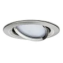 Paulmann recessed luminaire NOVA COIN LED round, swivelling IP23, brushed iron  460lm 2700K 100° 100° CRI >80
