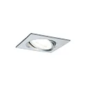 Paulmann recessed luminaire NOVA COIN LED square, swivelling, set of 3 IP23, aluminium  19,5W 460lm 2700K 100° 100° CRI >80