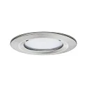 Paulmann 3er-Set LED Einbauleuchten-Set NOVA COIN, IP23, rund, Ø 8.4cm, starr, 230V, inkl. 6.5W 2700K 460lm 100°, Eisen gebürstet