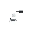 Paulmann LED Einbauleuchten-Set NOVA COIN, IP23, rund, Ø 8.4cm, starr, 230V, inkl. Modul 6.5W 2700K 460lm 100°, Alu gedreht