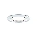 Paulmann 3er-Set LED Einbauleuchten-Set NOVA COIN, IP23, rund, Ø 8.4cm, starr, 230V, inkl. 6.5W 2700K 460lm 100°, Chrom
