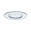 Paulmann 3er-Set LED Einbauleuchten-Set NOVA COIN, IP23, rund, Ø 8.4cm, starr, 230V, inkl. 6.5W 2700K 460lm 100°, Chrom