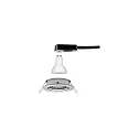 Paulmann recessed luminaire NOVA LED round, swivelling GU10 IP23, brushed iron dimmable 19,5W 460lm 2700K 38° 38° CRI >80