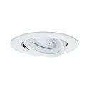 Paulmann 3er-Set LED Einbauleuchten-Set NOVA, IP23, rund, schwenkbar, inkl. GU10 6.5W 2700K 460lm 38°, 3step dimmbar, Weiß matt