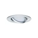 Paulmann 3er-Set LED Einbauleuchten-Set NOVA, IP23, rund, schwenkbar, inkl. GU10 6.5W 2700K 460lm 38°, 3step dimmbar, Alu gedreht