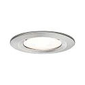 Paulmann 3er-Set LED Einbauleuchten-Set NOVA, IP23, rund, starr, inkl. GU10 6.5W 2700K 460lm 38°, 3step dimmbar, Eisen gebürstet
