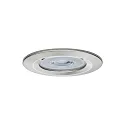 Paulmann 3er-Set LED Einbauleuchten-Set NOVA, IP23, rund, starr, inkl. GU10 6.5W 2700K 460lm 38°, 3step dimmbar, Eisen gebürstet