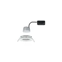 Paulmann LED Einbauleuchten-Set NOVA COIN, IP23, rund, schwenkbar, inkl. Modul 6.5W 2700K 460lm 100°, 3step dimmbar, Weiß matt