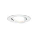 Paulmann recessed luminaire NOVA COIN LED round, swivelling, set of 3 Coin IP23, white matt dimmable 19