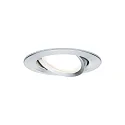Paulmann recessed luminaire NOVA COIN LED round, swivelling, set of 3 Coin IP23, aluminium dimmable 19,5W 460lm 2700K 100° 100° CRI >80