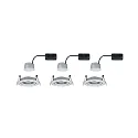 Paulmann recessed luminaire NOVA COIN LED round, swivelling, set of 3 Coin IP23, aluminium dimmable 19,5W 460lm 2700K 100° 100° CRI >80