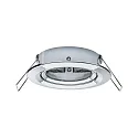 Paulmann 3er-Set LED Einbauleuchten-Set NOVA COIN, IP23, rund, schwenkbar, inkl. 6.5W 2700K 460lm 100°, 3step dimmbar, Chrom