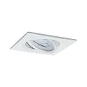 Paulmann recessed luminaire NOVA COIN LED square, swivelling, set of 3 Coin IP23, white matt dimmable 19