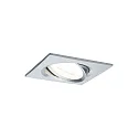 Paulmann recessed luminaire NOVA COIN LED square, swivelling, set of 3 Coin IP23, aluminium dimmable 19
