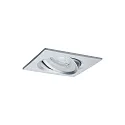 Paulmann recessed luminaire NOVA COIN LED square, swivelling, set of 3 Coin IP23, aluminium dimmable 19