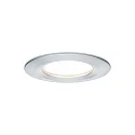 Paulmann 3er-Set LED Einbauleuchten-Set NOVA COIN, IP23, rund, starr, inkl. Modul 6.5W 2700K 460lm 100°, 3step dimmbar, Alu gedreht