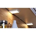 Paulmann 2er-Set LED Möbelleuchte VANE, eckig, 10.5x14cm, 15VA, 230V/12V, 2x 6.7W 2700K 450lm, weiß matt