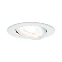 Paulmann Recessed luminaire Nova, IP23, round, set of 1, excl. lamp, max. 35W, GU10, white