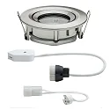 Paulmann Outdoor Einbau-Downlight NOVA PLUS, IP65, rund, Ø 9.3cm, GU5.3/GU10 max. 35W, schwenkbar 30°, Eisen