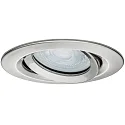 Paulmann Outdoor Einbauleuchte NOVA PLUS, IP65, rund, 230V, inkl. GU10 6W 4000K 470lm 36°, schwenkbar, dimmbar, Eisen gebürstet