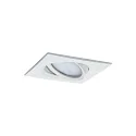 Paulmann outdoor recessed luminaire NOVA PLUS COIN square, swivelling, set of 3 Coin IP23, white matt dimmable