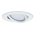 Paulmann outdoor recessed luminaire NOVA PLUS COIN round, swivelling Coin IP65, white matt dimmable