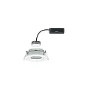 Paulmann outdoor recessed luminaire NOVA PLUS COIN round, swivelling Coin IP65, white matt dimmable